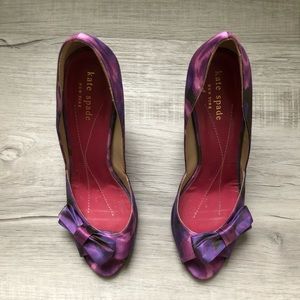Kate Spade floral heel. Size 7
